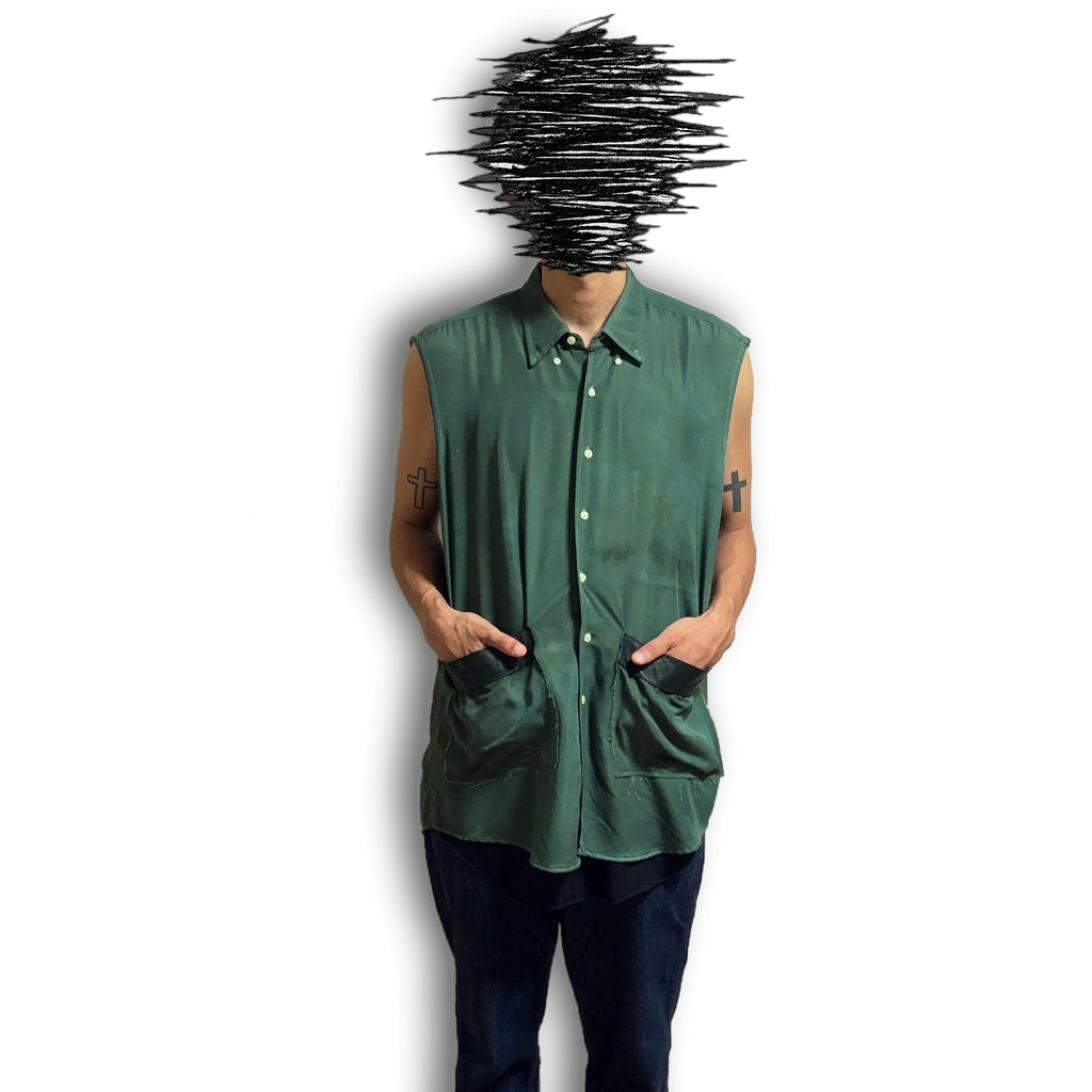 Remade Shirt Vest | Under The Brain